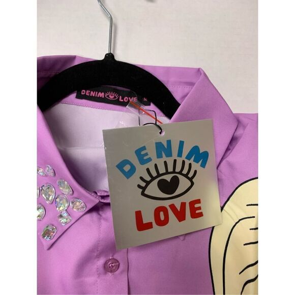 Pop Art Oversized Asymmetrical Blouse - Picture 6 of 6